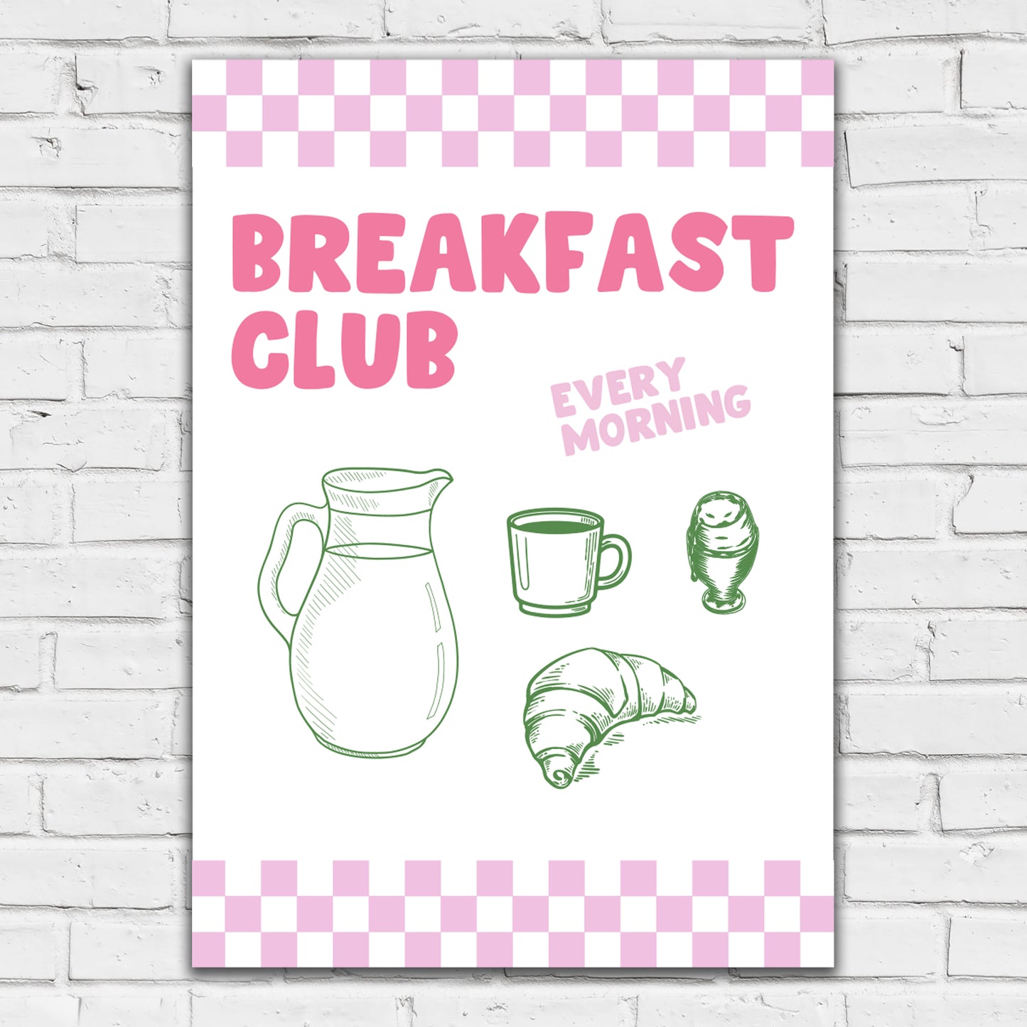 Kitchen Print - Breakfast Club Poster Wall Art
