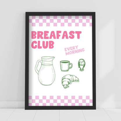 Kitchen Print - Breakfast Club Poster Wall Art