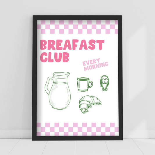 Kitchen Print - Breakfast Club Poster Wall Art
