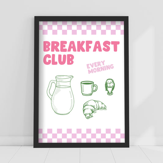 Kitchen Print - Breakfast Club Poster Wall Art