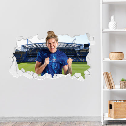 Chelsea Football Club - Millie Bright 24/25 Broken Wall Sticker