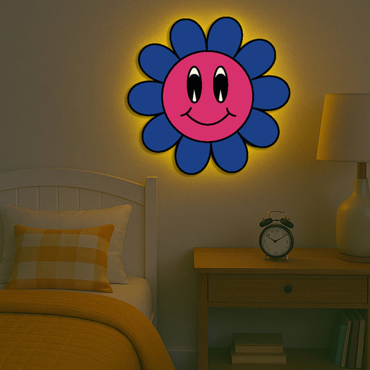 Bright Flower LED Backlit Wallpop