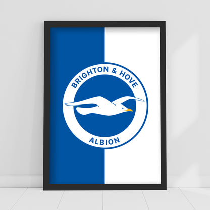 Brighton and Hove Albion FC Print - Crest Poster