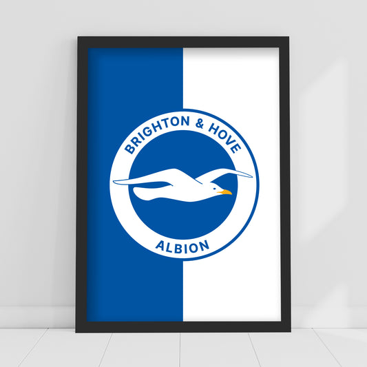 Brighton and Hove Albion FC Print - Crest Poster
