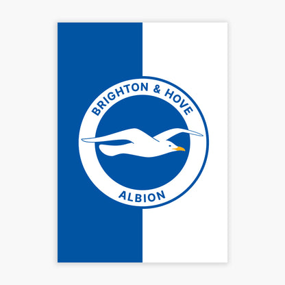 Brighton and Hove Albion FC Print - Crest Poster
