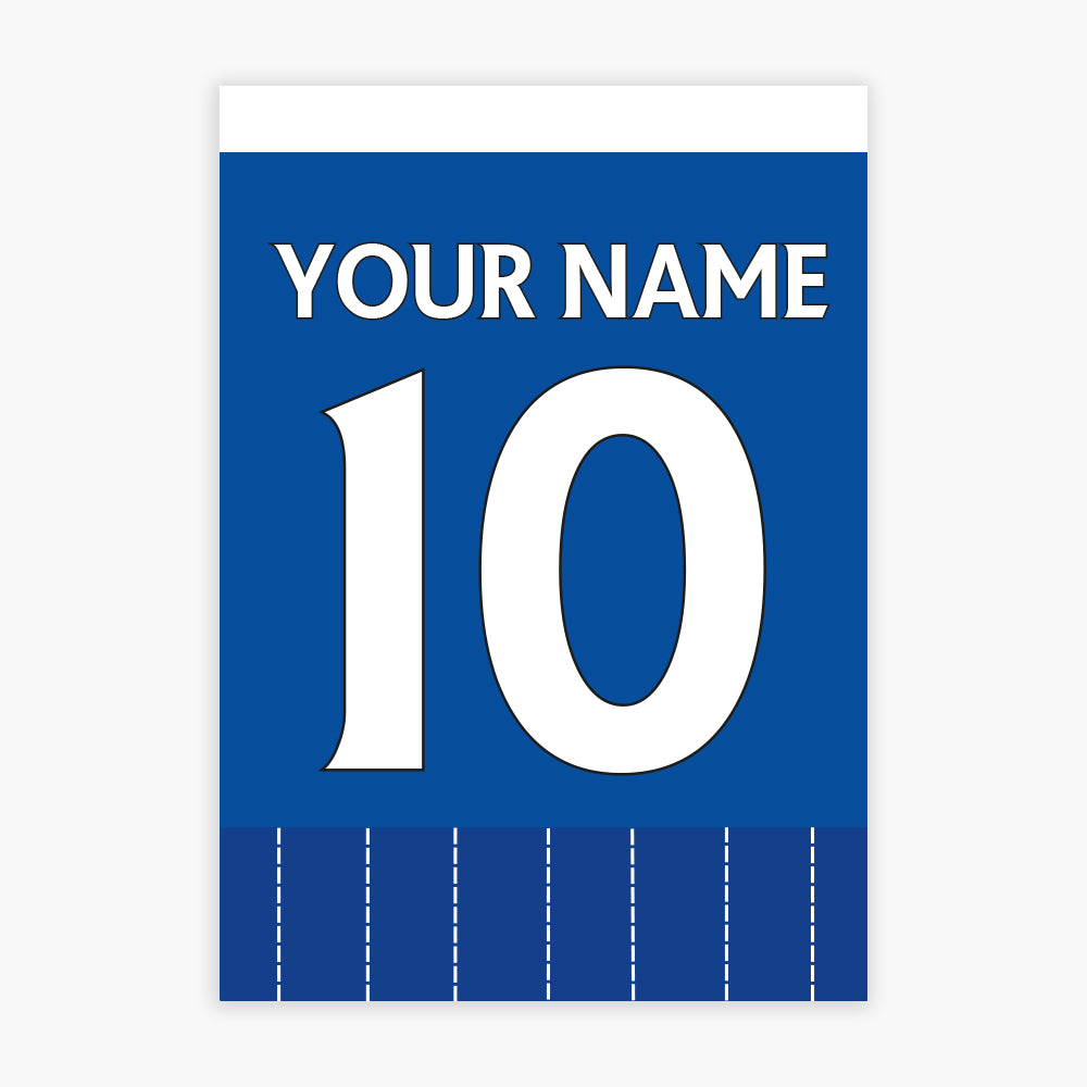 Brighton and Hove Albion FC Print - 26/27 Personalised Shirt Pattern Poster