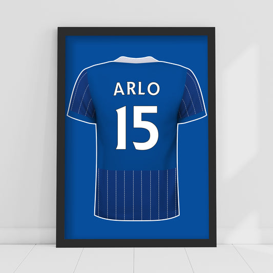 Brighton and Hove Albion FC Print - 26/27 Personalised Shirt Design Poster