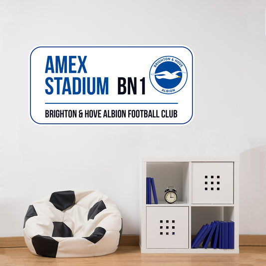 Brighton and Hove Albion FC Street Sign Wall Sticker