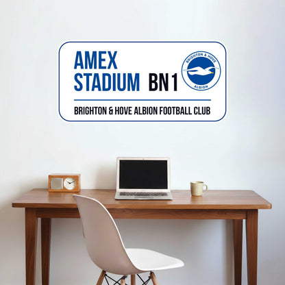 Brighton and Hove Albion FC Street Sign Wall Sticker
