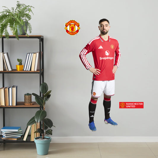 Manchester United FC Wall Sticker - Bruno Fernandes 26/27 Player Wall Decal