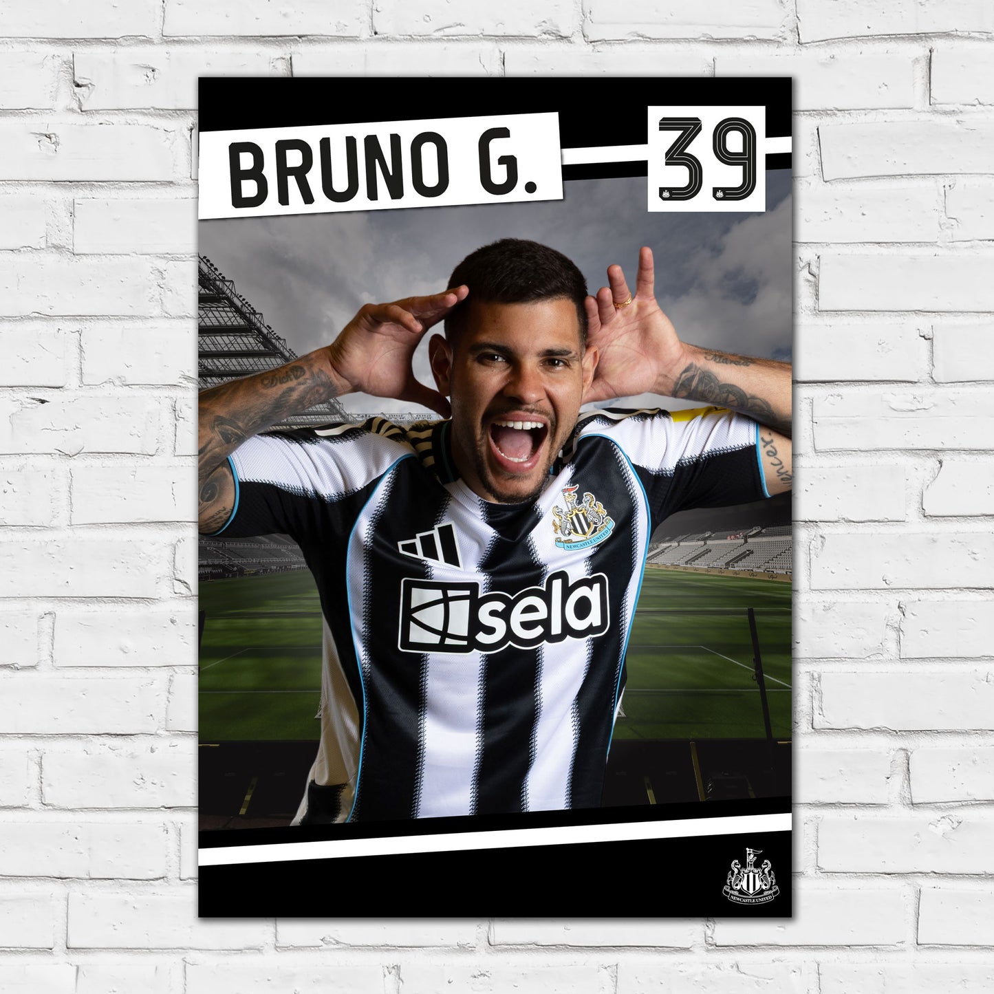 Newcastle United FC Print - Bruno G. 25/26 Core Poster Football Wall Art