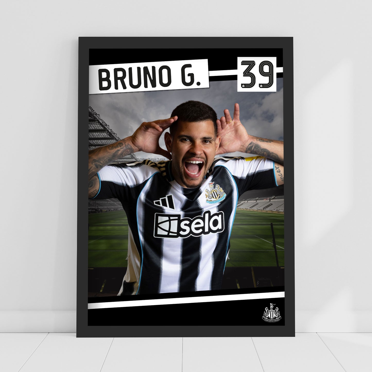 Newcastle United FC Print - Bruno G. 25/26 Core Poster Football Wall Art