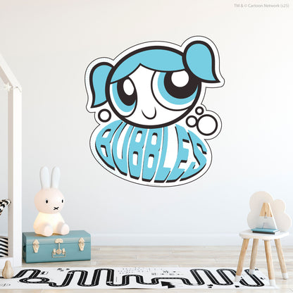 Powerpuff Girls Wall Sticker  –  Bubbles Blue Icon Superhero Decal Wall Art