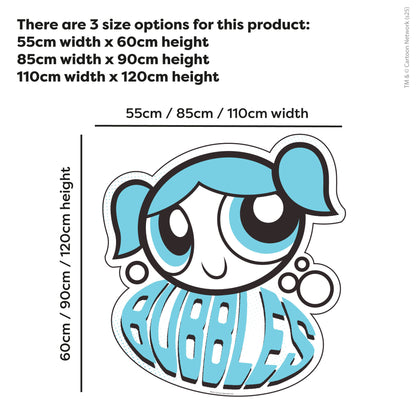 Powerpuff Girls Wall Sticker  –  Bubbles Blue Icon Superhero Decal Wall Art