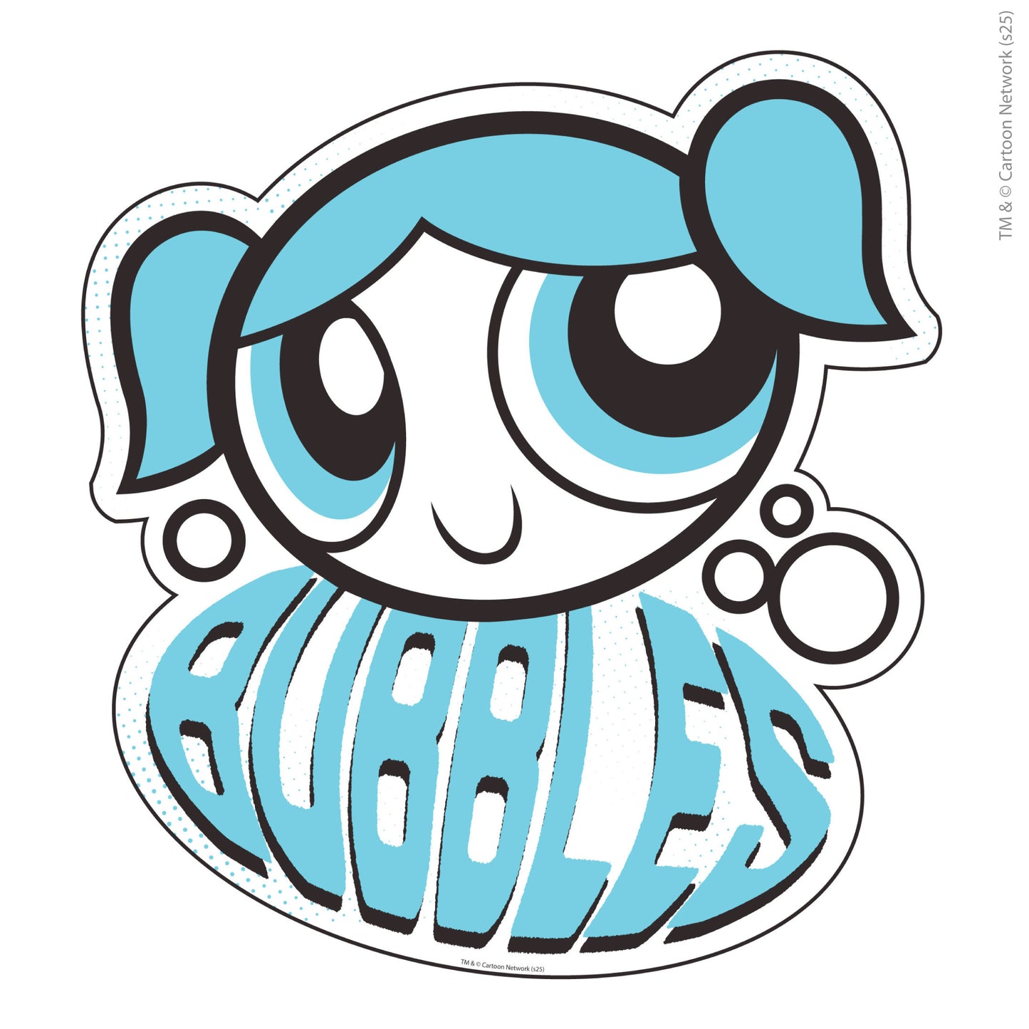 Powerpuff Girls Wall Sticker  –  Bubbles Blue Icon Superhero Decal Wall Art