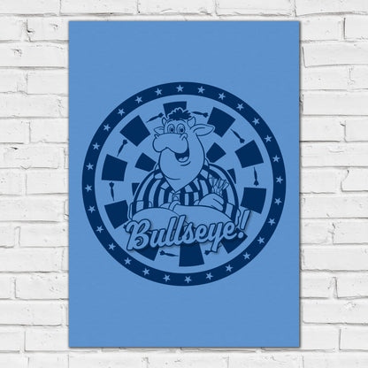 Bullseye Darts Print - Bullseye 2 Tone Blue Poster