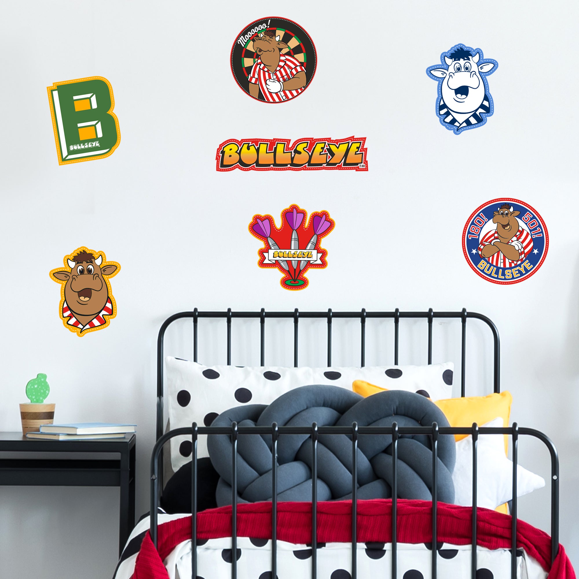 Bul Stickers Bullseye Wall Sticker - Bully Badges Wall Sticker Set – www.themed.co.uk