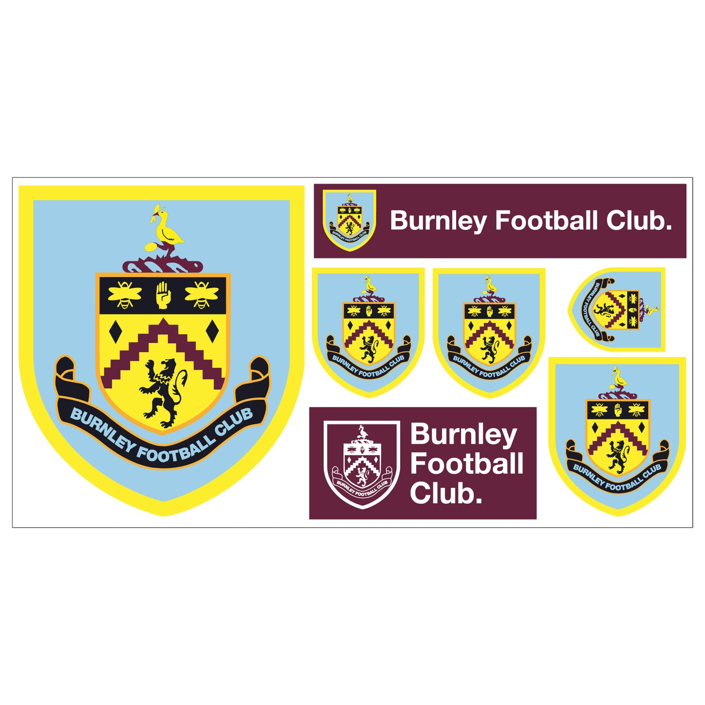 Burnley Football Club - Decal Sticker Set