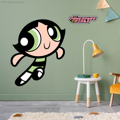 Powerpuff Girls Wall Sticker  –  Buttercup Border Decal Superhero Wall Art