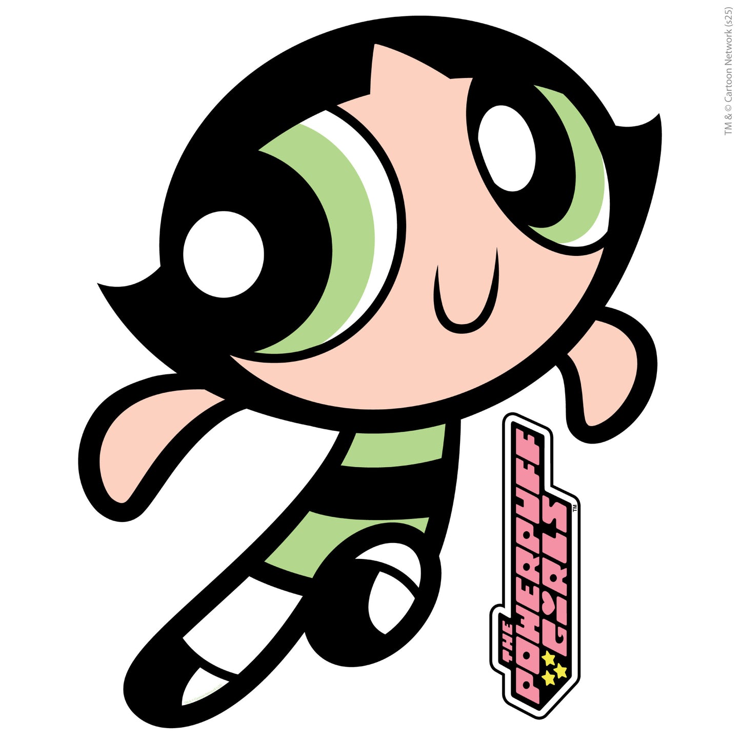 Powerpuff Girls Wall Sticker  –  Buttercup Border Decal Superhero Wall Art