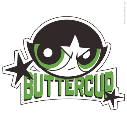 Powerpuff Girls Wall Sticker  –  Buttercup Green Icon Superhero Decal Wall Art