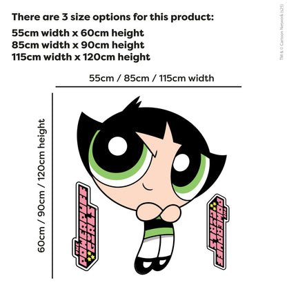 Powerpuff Girls Wall Sticker  –  Buttercup Decal Superhero Wall Art