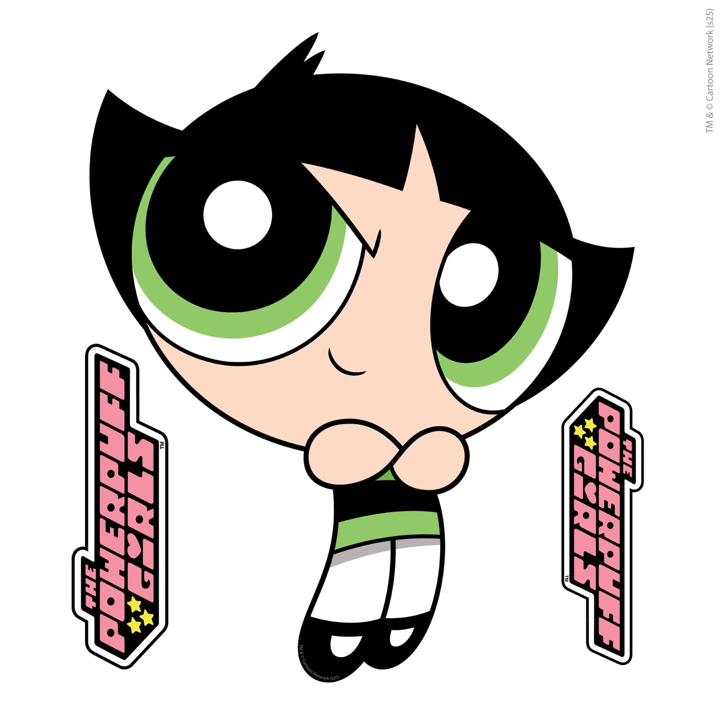 Powerpuff Girls Wall Sticker  –  Buttercup Decal Superhero Wall Art