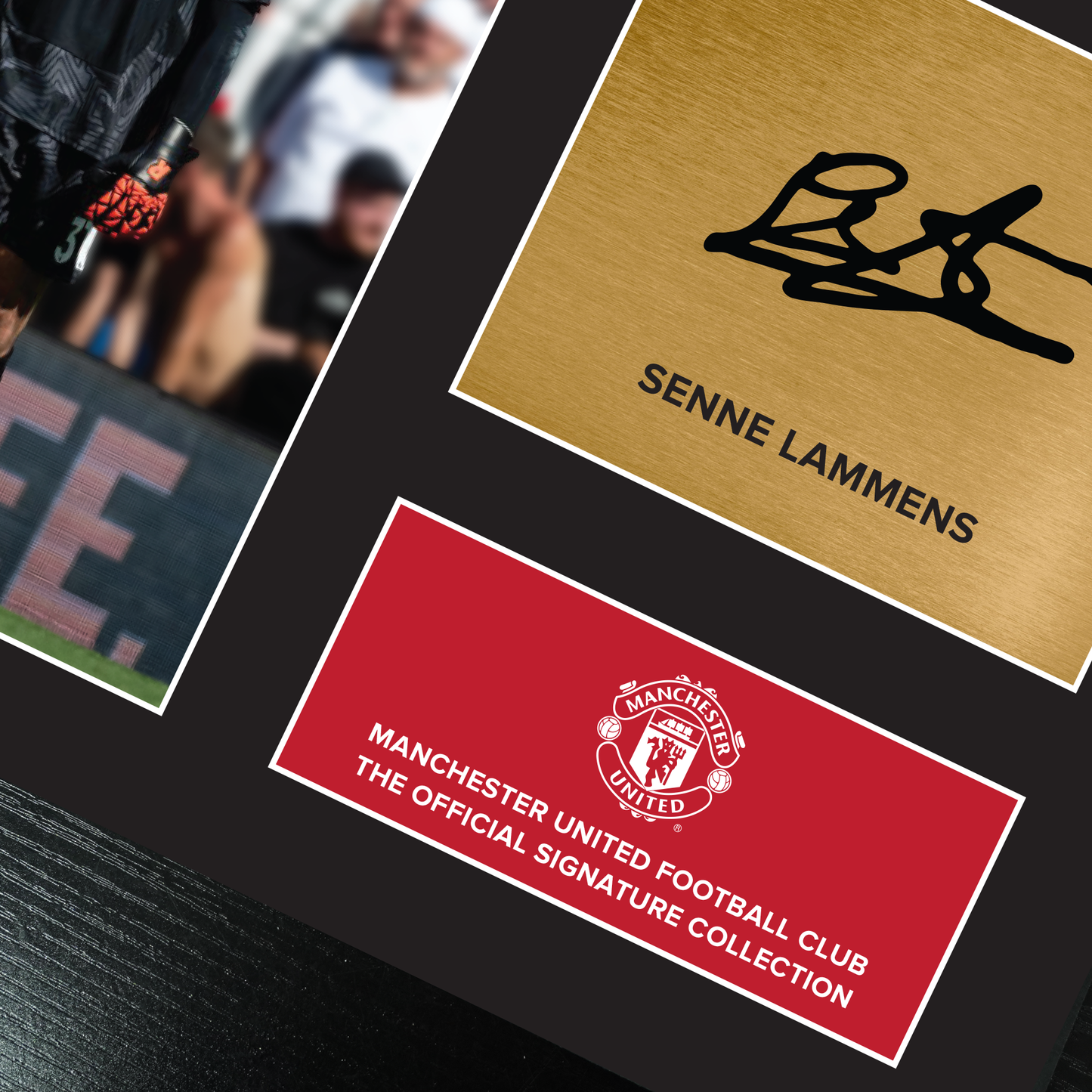 Manchester United Signature Collection Mounted Print – Senne Lammens Replica Signed Photo