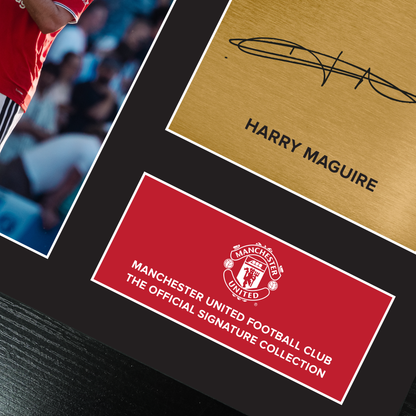 Manchester United Signature Collection Mounted Print – Harry Maguire Replica Signed Photo