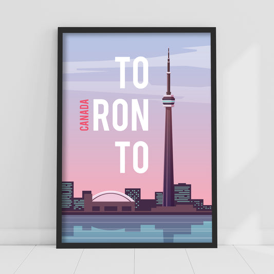 World City Print - Toronto Canada Poster Wall Art