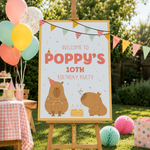 Capybara Birthday Sign - Capybara Party Personalised Foamex Board