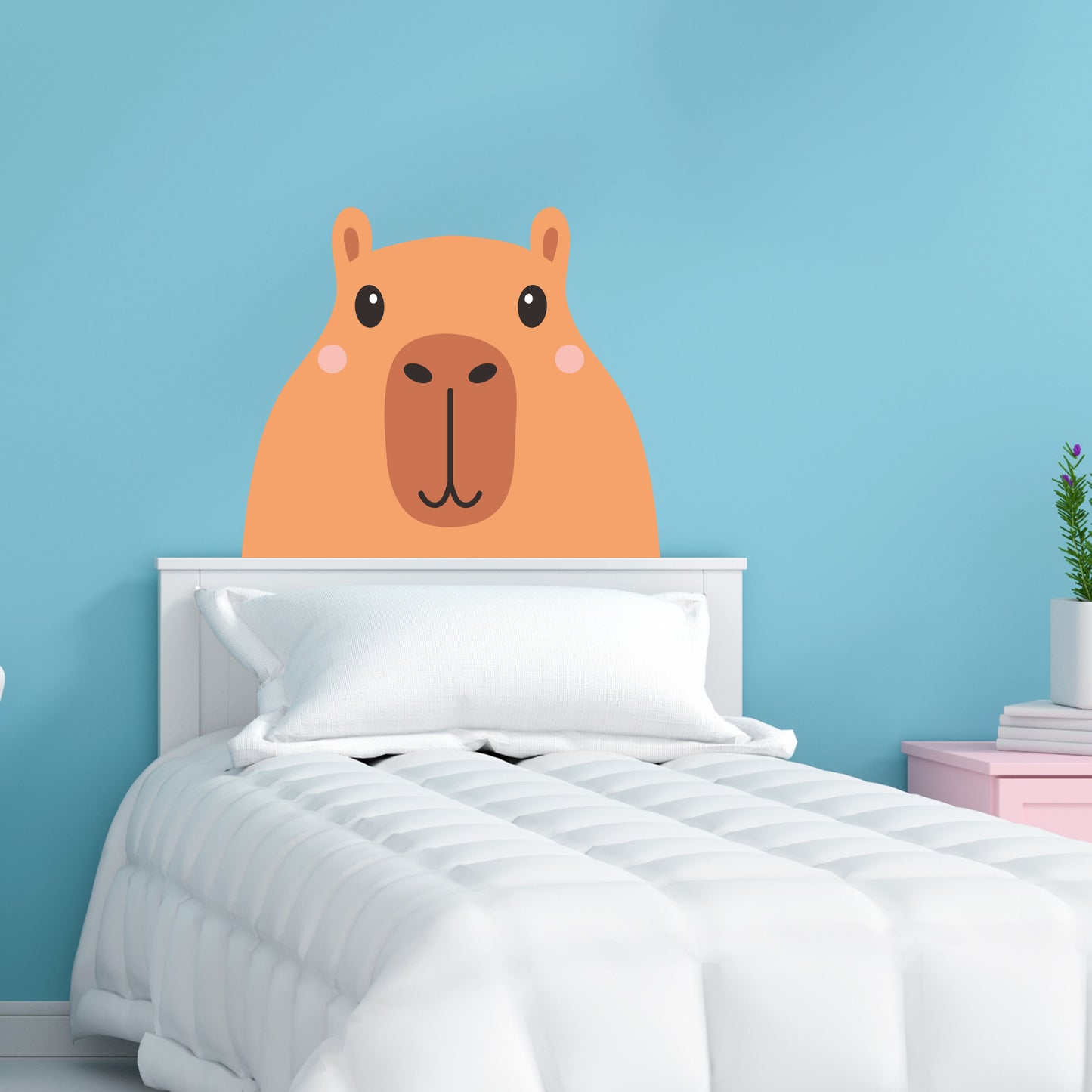 Capybara Wall Sticker - Capybara Peaking Wall Art