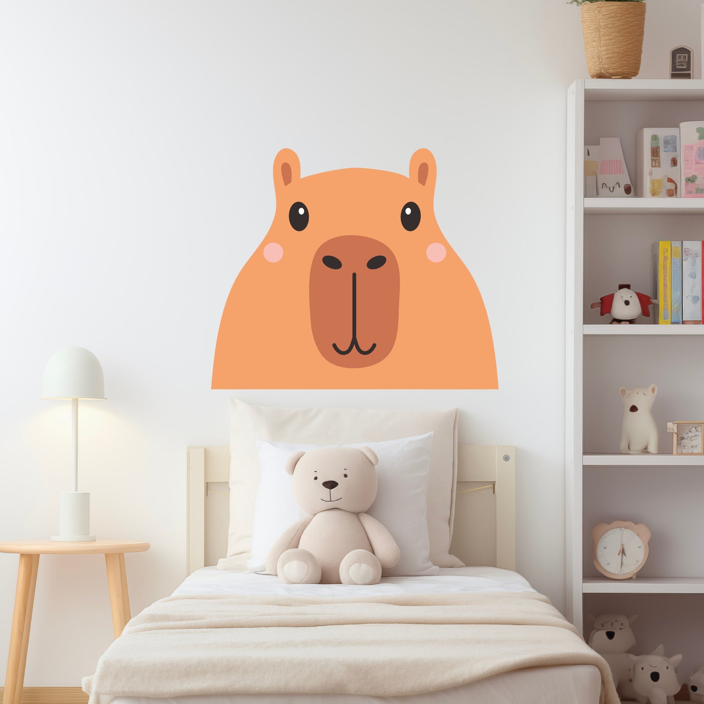 Capybara Wall Sticker - Capybara Peaking Wall Art
