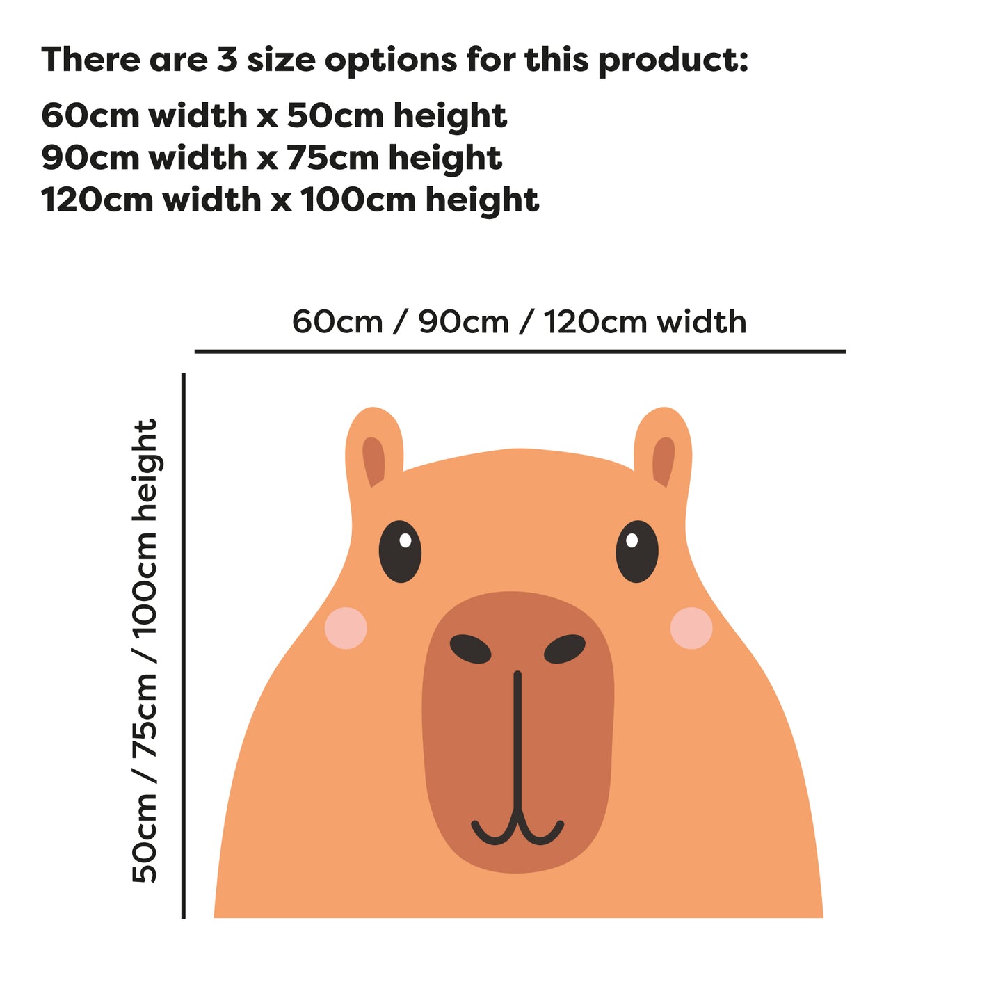 Capybara Wall Sticker - Capybara Peaking Wall Art