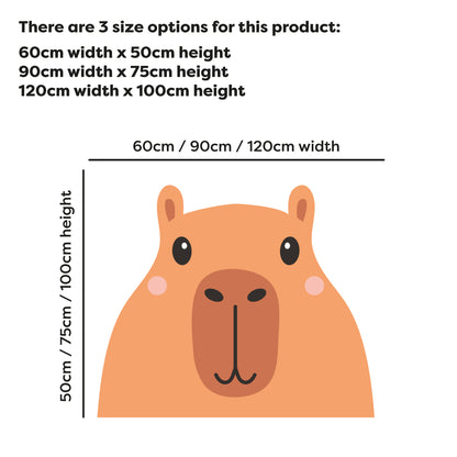 Capybara Wall Sticker - Capybara Peaking Wall Art
