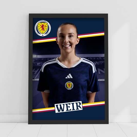 Scotland National Team - Caroline Weir Print Football Wall Art