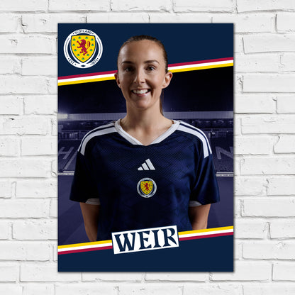 Scotland National Team - Caroline Weir Print Football Wall Art