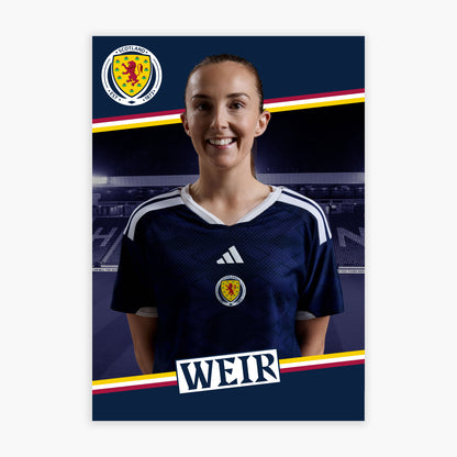 Scotland National Team - Caroline Weir Print Football Wall Art