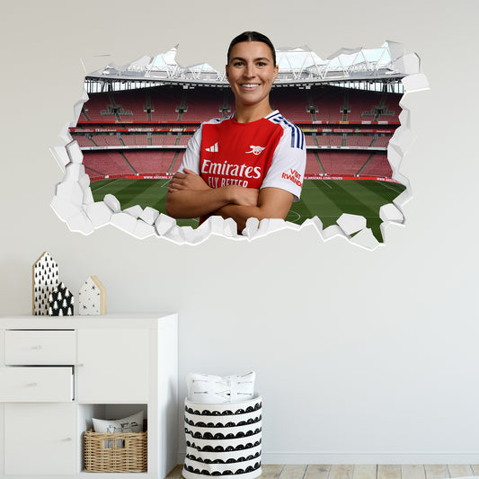 Arsenal FC - Steph Catley 24/25 Broken Wall Sticker