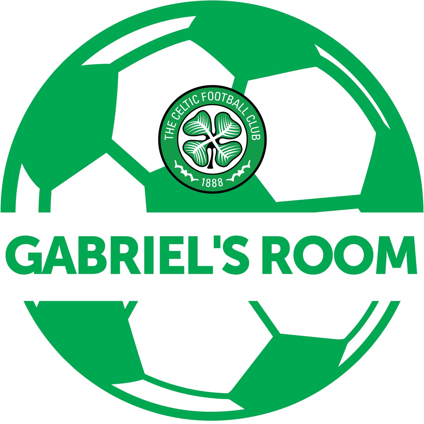 Celtic Football Club - Personalised Ball & Crest