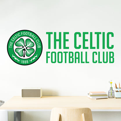 Celtic Football Club - Crest & Club Name Wall Sticker