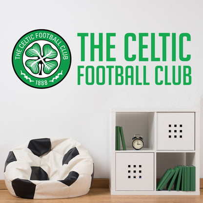 Celtic Football Club - Crest & Club Name Wall Sticker