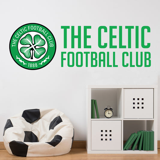Celtic Football Club - Crest & Club Name Wall Sticker