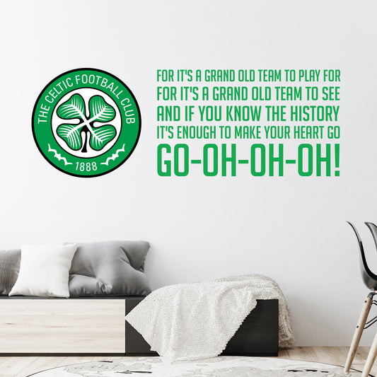Celtic Football Club - Crest & Grand Old Team Song