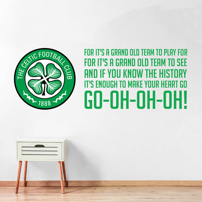 Celtic Football Club - Crest & Grand Old Team Song