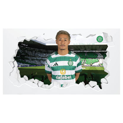 Celtic FC Wall Sticker - Daizen 25/26 Player Broken Wall