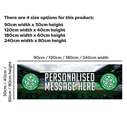 Celtic Birthday - Personalised Football Banner Wall Sticker
