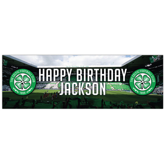Celtic Birthday - Personalised Football Banner Wall Sticker