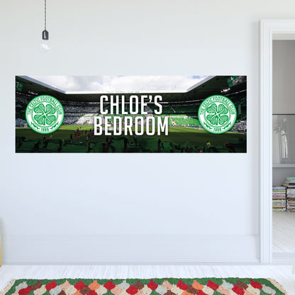 Celtic Birthday - Personalised Football Banner Wall Sticker
