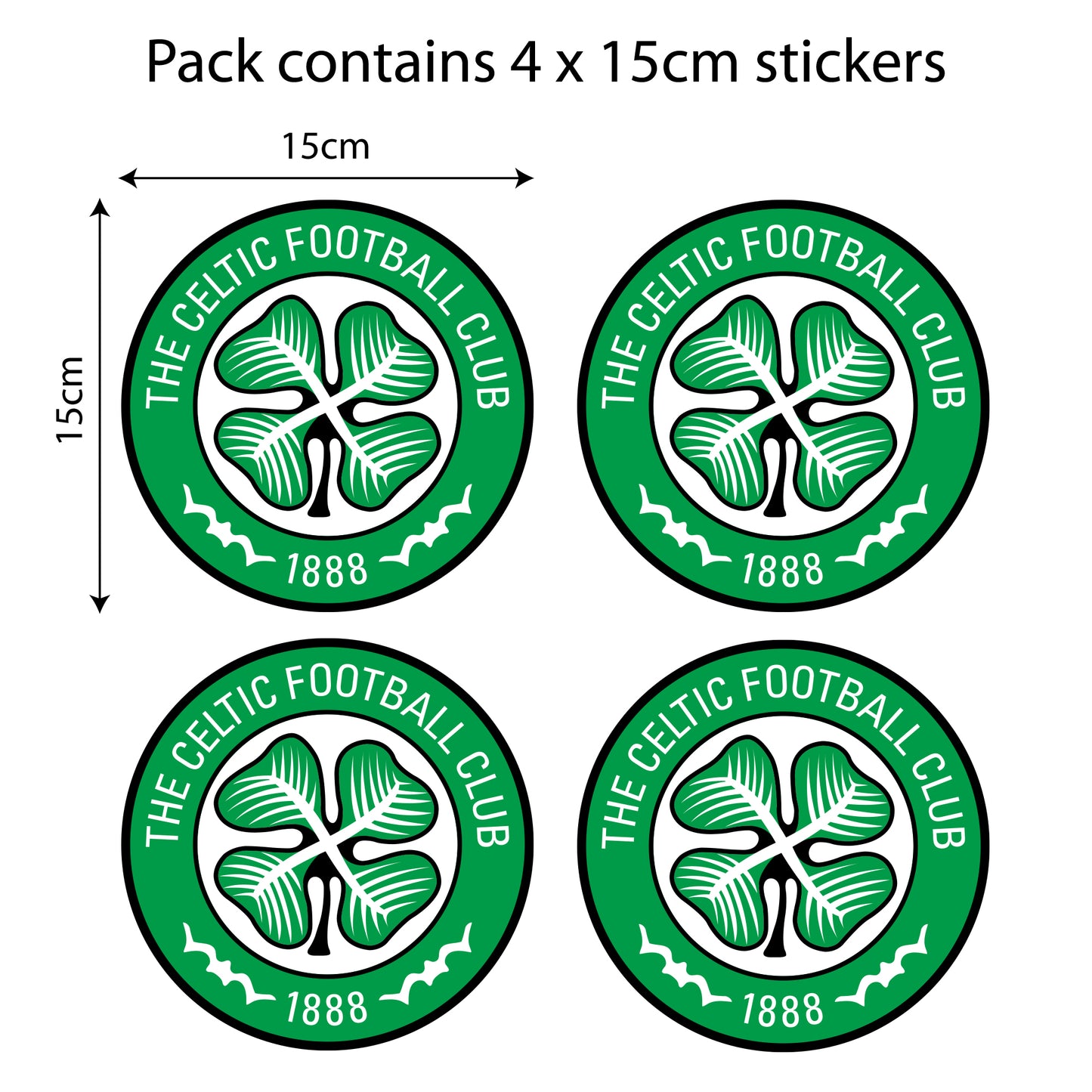 Celtic Football Club - Car Sticker Pack